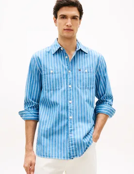 CHAMBRAY STP CASSIC FIT HBD SHT mae
