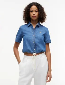BOXY TIE SHIRT MIA SS female