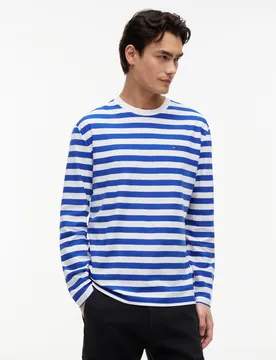 XXL TJM REG ESS STRIPE LS TEE male