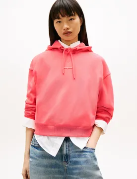 TJW BXY SH SCRIPT LABEL HOODIE feale