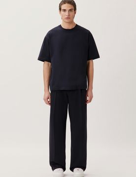 T-Shirt Uni Blau S