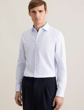 X-Slim Business Hemd Struktur Blau 41