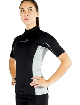T-shirt Thermique à Manches Courtes Black S