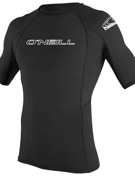 Rash Guard Manches Courtes Basic Skins Crew Black XL Homme