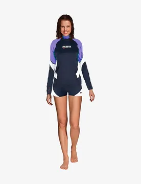 Rash Guard Manches Longues Rash Guard Loose Fit She Dives Purple 2XS