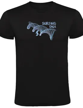 T-shirt à Manches Courtes Surf Dna Black S