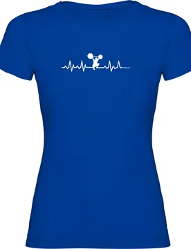 T-shirt à Manches Courtes Fitness Heartbeat Royal Blue 2XL