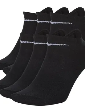 Chaussettes Invisibles Everyday Lightweight Band 6 Paires Black / White EU 42-46
