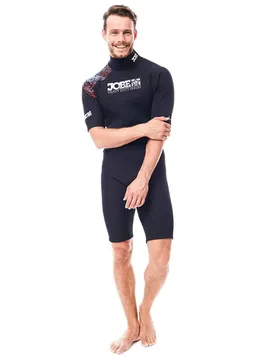 Shorty à Manches Courtes Avec Fermeture éclair Dans Le Dos Heavy Duty 2.5/2 Mm Red M Homme