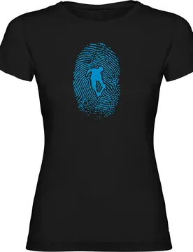 T-shirt à Manches Courtes Skateboarder Fingerprint Black L