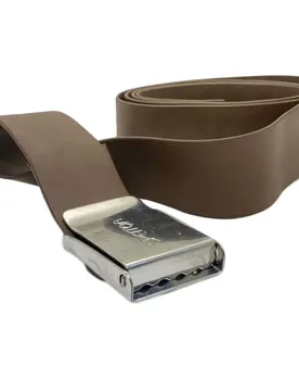 Cintura Fibbia In Gomma Inox