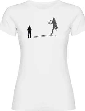T-shirt à Manches Courtes Tennis Shadow White 2XL