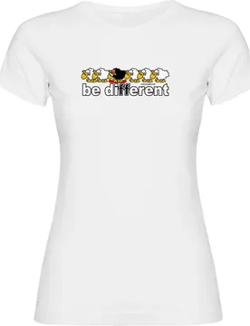 T-shirt à Manches Courtes Be Different Snowboarding White XL