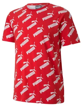 T-shirt à Manches Courtes Amplified Allover Print High Risk Red S