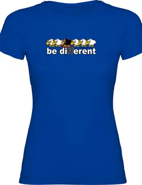 T-shirt à Manches Courtes Be Different Snowboarding Royal Blue S