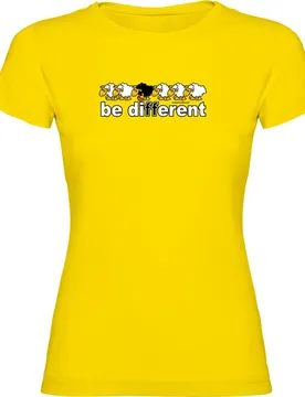 T-shirt à Manches Courtes Be Different Basket Yellow 2XL