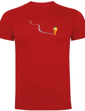 T-shirt à Manches Courtes Snowboard Track Red XL