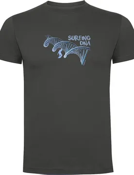 T-shirt à Manches Courtes Surf Dna Dark Grey 2XL