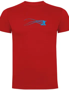 T-shirt à Manches Courtes Snowboarding Estella Red 3XL