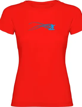 T-shirt à Manches Courtes Snowboarding Estella Red XL