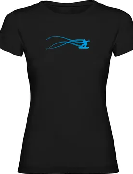 T-shirt à Manches Courtes Snowboarding Estella Black L