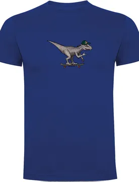 T-shirt à Manches Courtes Dino Skate Royal Blue 3XL