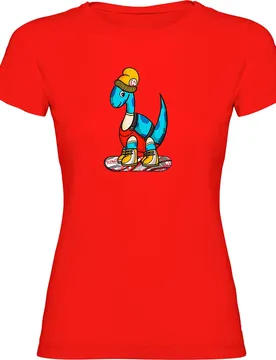 T-shirt à Manches Courtes Dino Snow Red XL