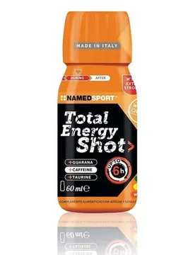 Scatola Di Bevanda Energetica Monodose Total Shot Arancia 60ml 25 Unità Black