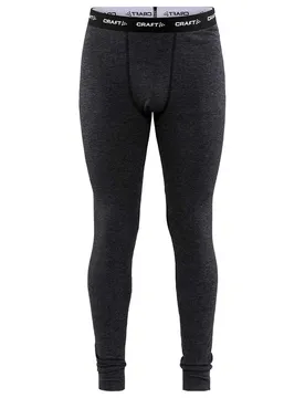 Sous-pantalons Core Wool Merino Black Melange M