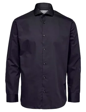 Chemise à Manches Longues Ethan Cut Away Slim Black M