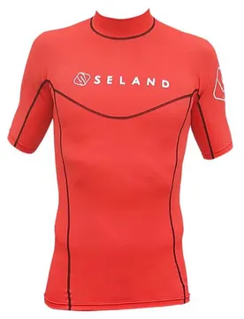 Rash Guard Manches Courtes Elastan Fina Red S
