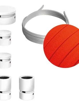 Cables Kit D´éclairage Wiggle Filé System Cf15 5 M 5 Unités White / Neon Orange One Size