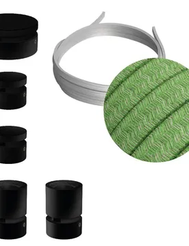 Cables Kit D´éclairage Wiggle Filé System Cx08 5 M 5 Unités Black / Bronte One Size