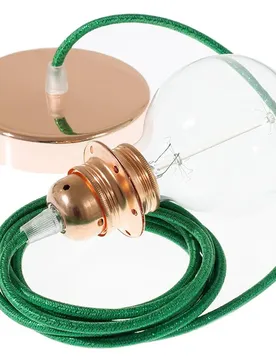 Cables Lampe Suspendue Pendel Pour Abat-jour Rl06 50 Cm Glittering Green / Copper One Size