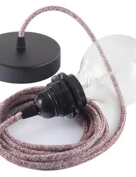 Cables Lampe Suspendue Pendel Pour Abat-jour Rs83 2 M Glittering Red / Black One Size
