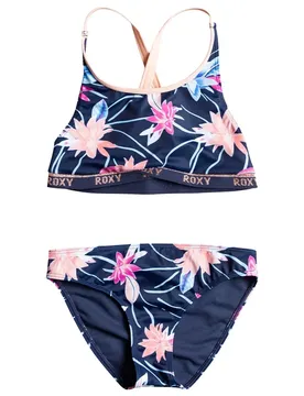 Bikini Splendid Crop Mood Indigo Rg Floral Flow 16 Années Fille