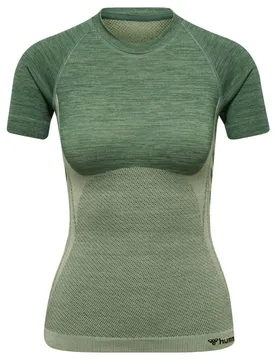 T-shirt à Manches Courtes Cleaa Seamless Laurel Wreath / Lily Pad Melange XS