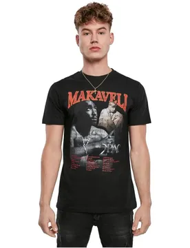 Mister T-shirt à Manches Courtes Tupac Makaveli Black 3XL