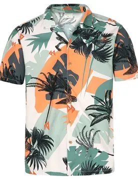 Chemise à Manches Courtes Learie Cadmium Orange S