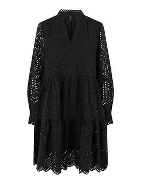 Robe Courte à Manches Longues Holi S Black M