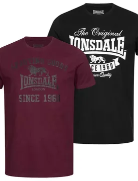 T-shirt à Manches Courtes Torbay 2 Unités Black / Oxblood 4XL