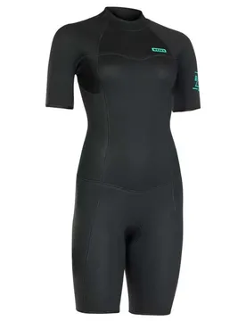 Shorty à Manches Courtes Avec Fermeture éclair Au Dos Base Dl 2/2 Mm Black XS
