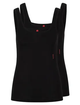 Hugo Sous-vêtement Sans Manches 50469682 2 Unités Black XS