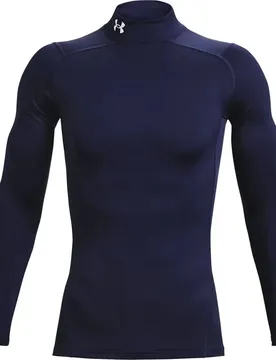 T-shirt à Manches Longues Fitted High Neck Coldgear® Midnight Navy XS