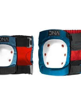Pack Genouillères Et Coudières Bleues Blue L Homme