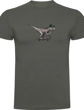 T-shirt à Manches Courtes Dino Skate Dark Army Green 2XL