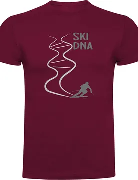 T-shirt à Manches Courtes Ski Dna Dark Red 3XL