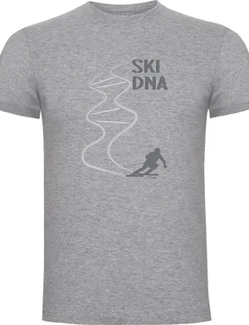 T-shirt à Manches Courtes Ski Dna Heather Grey L