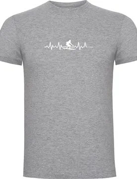 T-shirt à Manches Courtes Surf Heartbeat Heather Grey M