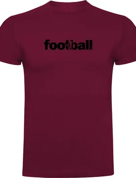 T-shirt à Manches Courtes Word Football Dark Red M